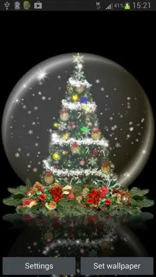 Globe Christmas Tree Live Wallpaper android App screenshot 6