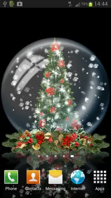 Globe Christmas Tree Live Wallpaper android App screenshot 7